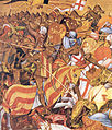 Sant Jordi i Jaume I en la Batalla del Puig.