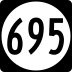 State Route 695 marker