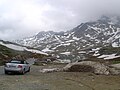 The lake near the pass