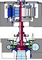 Cross section of a Pump turbine of the pump storage power plant Goldisthal, Germany