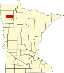 Karte von Pennington County innerhalb von Minnesota