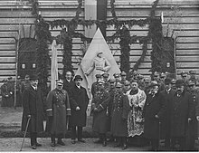 Odsłonięcie pomnika ku czci poległych żołnierzy 26 pp; Lwów 1928