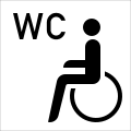 Symbol 10 Behindertentoiletten