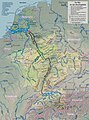 Rhine watershed, small, texts: Dutch, legend: Dutch