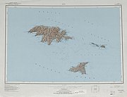 ニア諸島の地図（1970年）