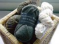 A basket of yarn