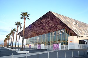 Der Eingang zur Halle im Januar 2017