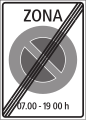 2.59.2 (i/r) Signal de fin de zone (Variante)