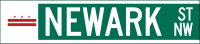 Straßennamensschild (Washington, D.C.)