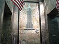 The main entrance lobby of the Empire State Building.