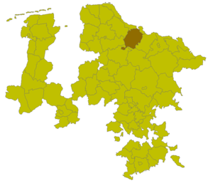 Lage des Kreises Harburg in der Provinz Hannover