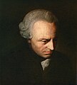 Painted portrait of Immanuel Kant