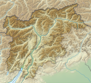 Cherta de localisazion: Trentin-Südtirol