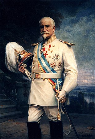 Juan Mariano de Goyeneche y Gamio, III conde de Guaqui, con el hábito de la Orden de Santiago (1910)