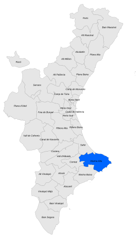 Localisation de Marina Alta
