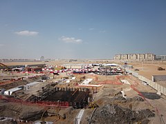 Masdar City under construction