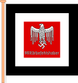 Flaga dowódcy (członka Wehrmachtu) policji i administracji na terenach okupowanych