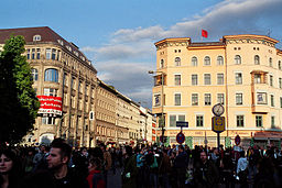 Oranienplatz i Kreuzberg