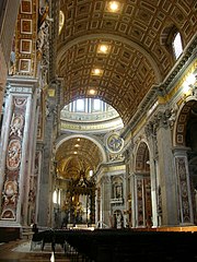 Inside the Basilica of San Pietro