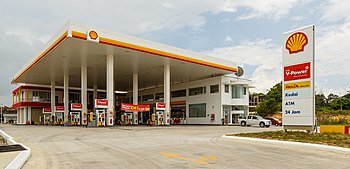 Stesen minyak di Sandakan, Sabah