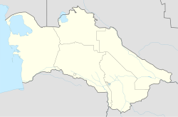Aşgabad li ser nexşeya Tirkmenistan nîşan dide