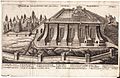 Rabino sefardí Jacob Judah Leon, El Templo de Salomón (Tempel Salomonis), grabado publicado en De Templo Hierosolymitano, Helmstedt, 1665, libro IV.[13]​