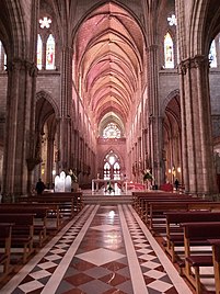 Vista del rosetón de la Basílica