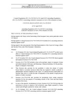 Thumbnail for File:Council Regulation (EU) No 325-2013 of 10 April 2013 amending Regulation (EU) No 36-2012 concerning restrictive measures in view of the situation in Syria (EUR 2013-325).pdf