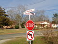 December St, Noel St street signs