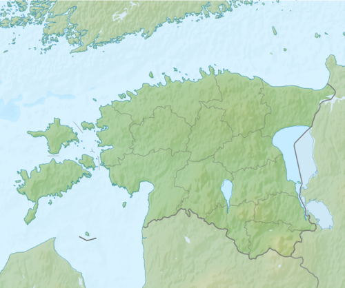 Mapa konturowa Estonii