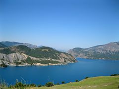 Lake of Serre-Ponçon.