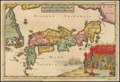 Länsimainen Japanin kartta vuodelta 1707.