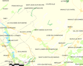 Poziția localității Saint-Amand-sur-Fion