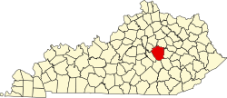 Madison County na mapě Kentucky