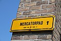 Straßenschild Mercatorpad in Löwen, Belgien