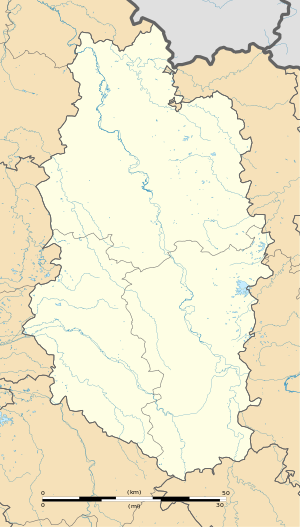 阿戈讷地区瓦雷讷在默兹省的位置