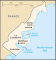 Carte CIA du Monaco