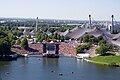 Olympiapark in München voor de spelen van 1972