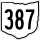 State Route 387 marker