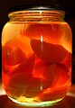 Image 38Peach kompot, traditional to several countries in Eastern and Southeastern Europe. (from List of national drinks)