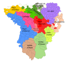 Regiones históricas de Bearne.