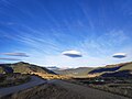 Nube lenticular sobre el cielo de Sabiñánigo, Huesca (España).