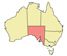 Mapa ning Australia kambe ning South Australia makapasala