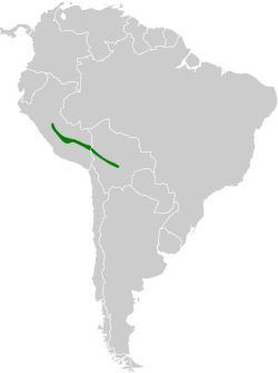 Distribución geográfica de la tangara azulinegra moteada.