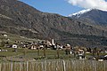 Ansicht von Tschars, trockener Südhang (Sonnenberg) bei Juval