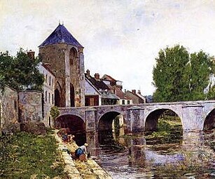 W.L. Picknell Jour gris, Moret (vers 1895).