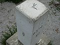 Border-Stone in Arnoldstein, between Carinthia, Italy and Slowenia