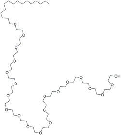 Formula di struttura del Cetomacrogol