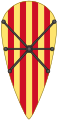 Arms of Count Ramon Berenguer IV of Barcelona (Sable escarbuncle variant)