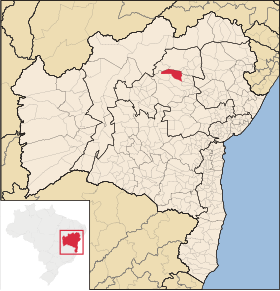 Poziția localității Mirangaba